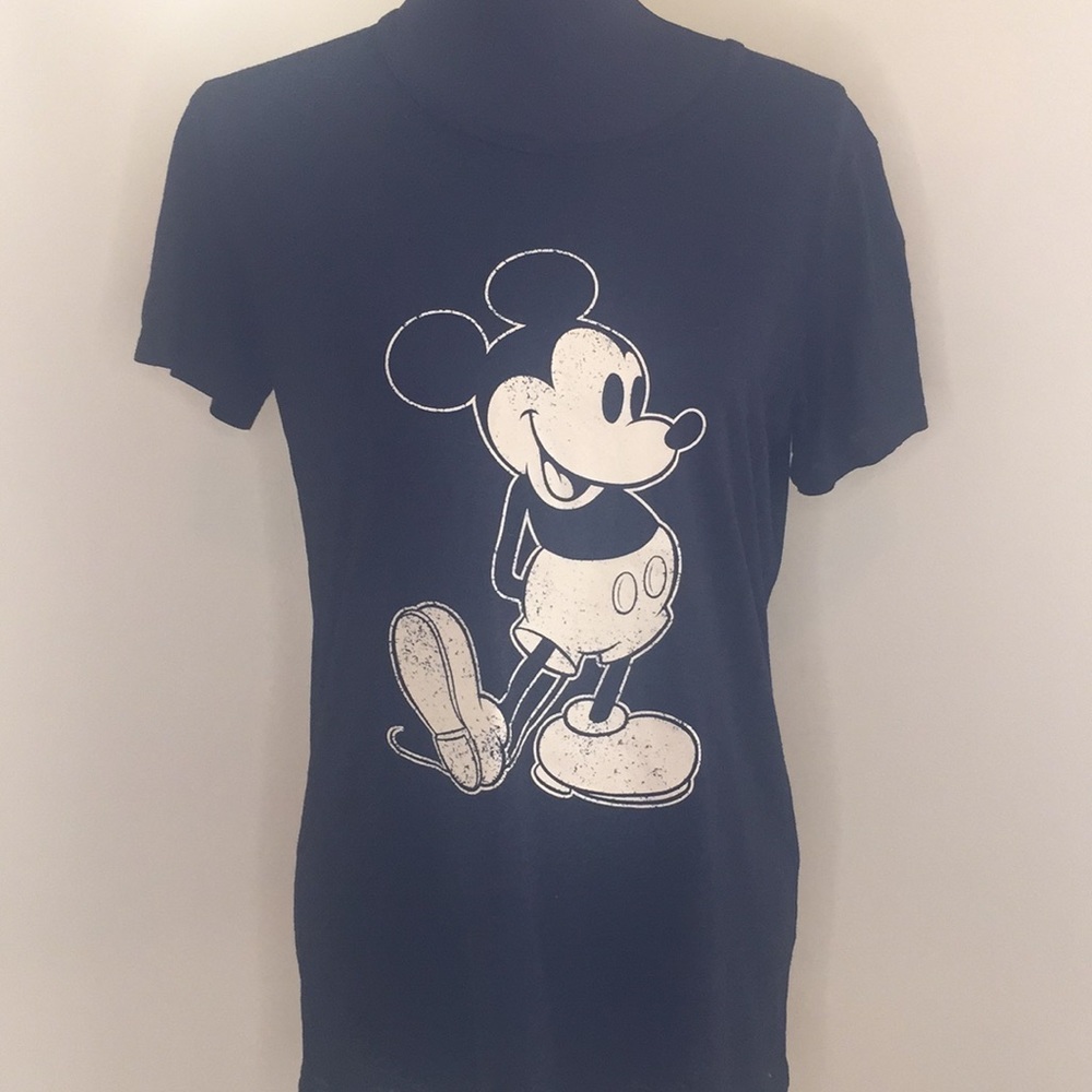 Disney Black Mickey Top Size M